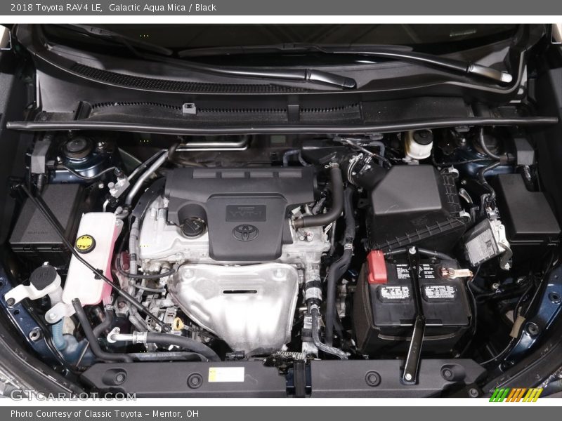 Galactic Aqua Mica / Black 2018 Toyota RAV4 LE