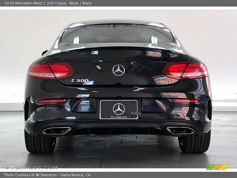 Black / Black 2018 Mercedes-Benz C 300 Coupe