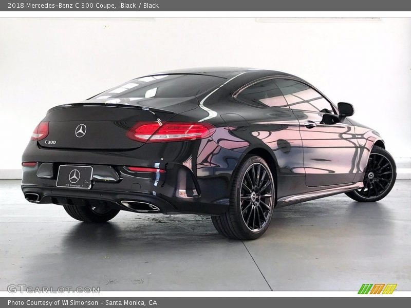 Black / Black 2018 Mercedes-Benz C 300 Coupe