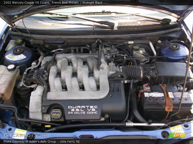 French Blue Metallic / Midnight Black 2002 Mercury Cougar V6 Coupe