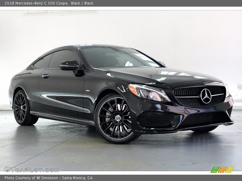 Black / Black 2018 Mercedes-Benz C 300 Coupe