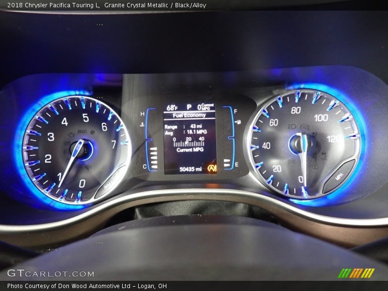 Granite Crystal Metallic / Black/Alloy 2018 Chrysler Pacifica Touring L
