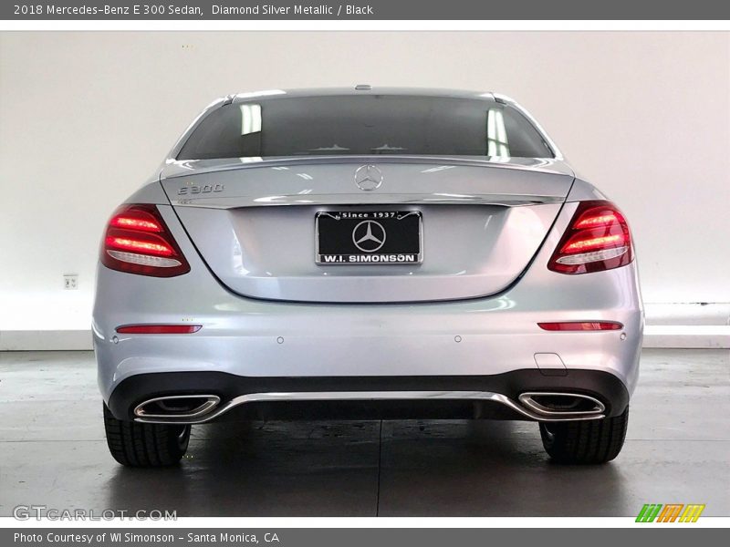 Diamond Silver Metallic / Black 2018 Mercedes-Benz E 300 Sedan