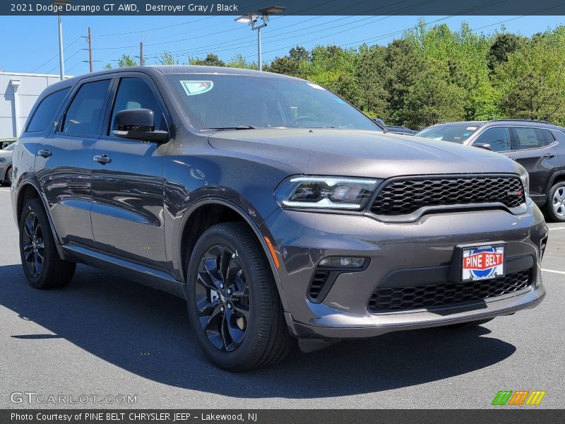 Destroyer Gray / Black 2021 Dodge Durango GT AWD