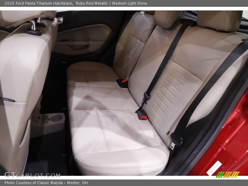Ruby Red Metallic / Medium Light Stone 2015 Ford Fiesta Titanium Hatchback