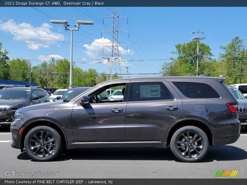 Destroyer Gray / Black 2021 Dodge Durango GT AWD