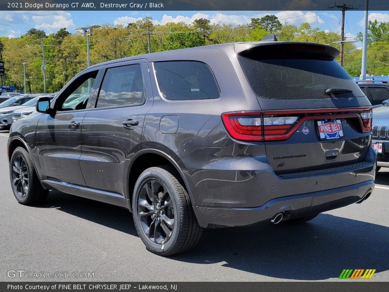 Destroyer Gray / Black 2021 Dodge Durango GT AWD