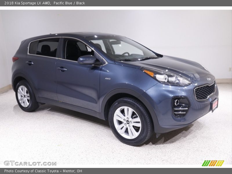 Pacific Blue / Black 2018 Kia Sportage LX AWD
