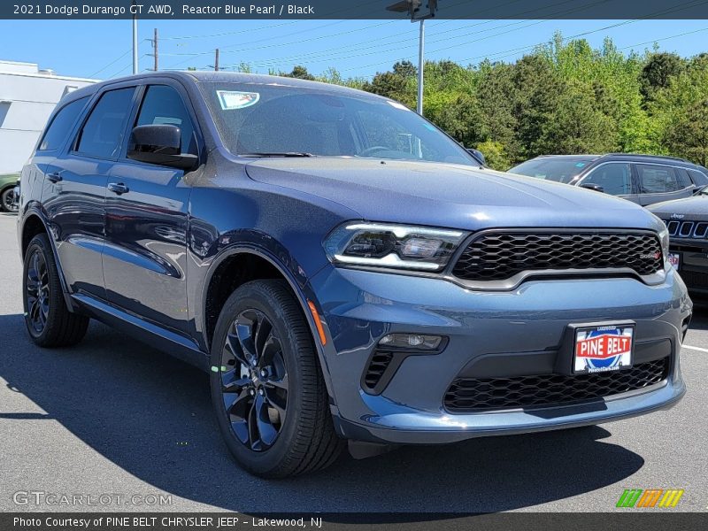 Reactor Blue Pearl / Black 2021 Dodge Durango GT AWD