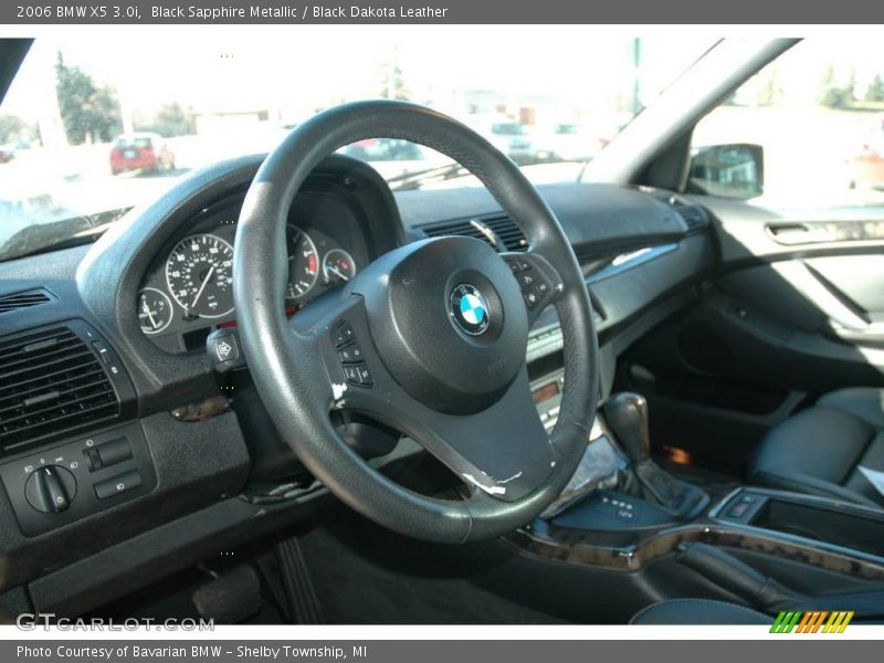 Black Sapphire Metallic / Black Dakota Leather 2006 BMW X5 3.0i
