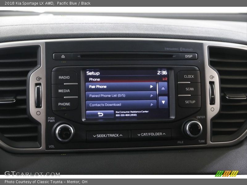 Pacific Blue / Black 2018 Kia Sportage LX AWD