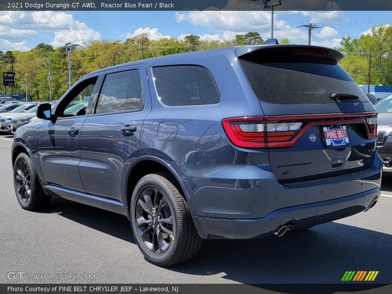 Reactor Blue Pearl / Black 2021 Dodge Durango GT AWD