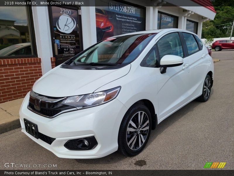 White Orchid Pearl / Black 2018 Honda Fit EX