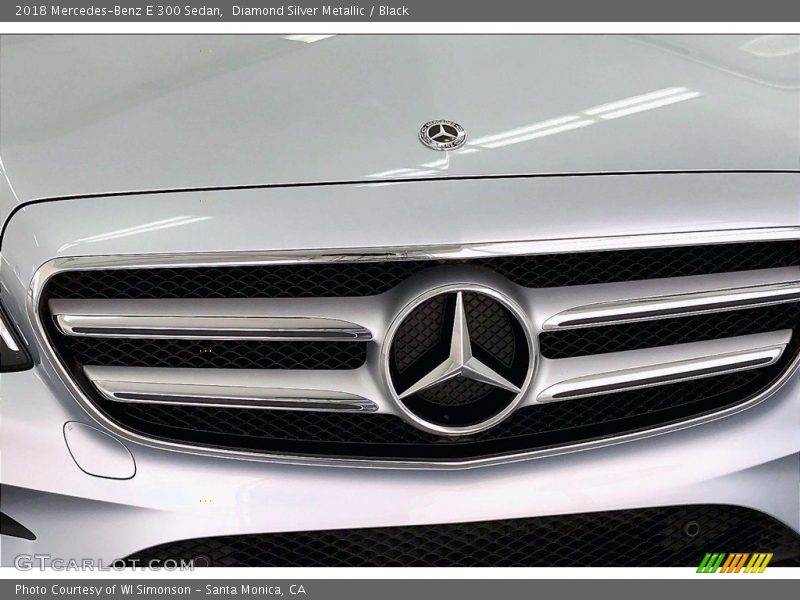 Diamond Silver Metallic / Black 2018 Mercedes-Benz E 300 Sedan