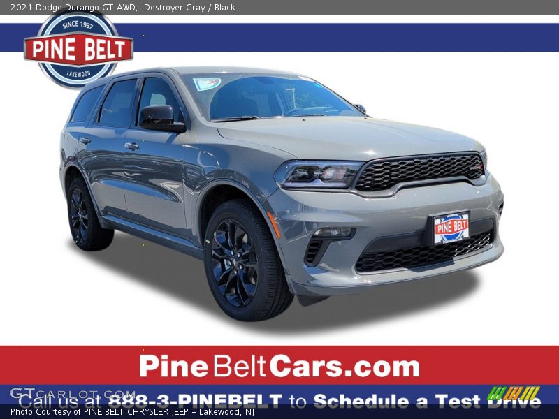 Destroyer Gray / Black 2021 Dodge Durango GT AWD