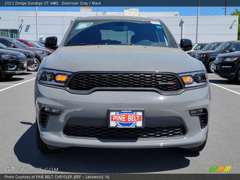 Destroyer Gray / Black 2021 Dodge Durango GT AWD