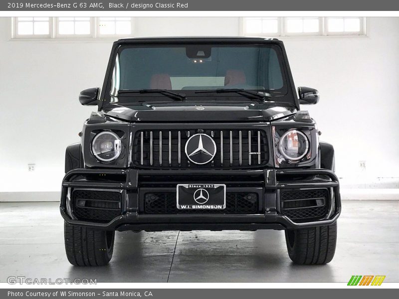Black / designo Classic Red 2019 Mercedes-Benz G 63 AMG