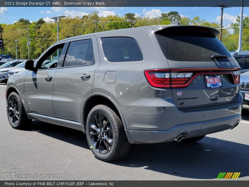 Destroyer Gray / Black 2021 Dodge Durango GT AWD