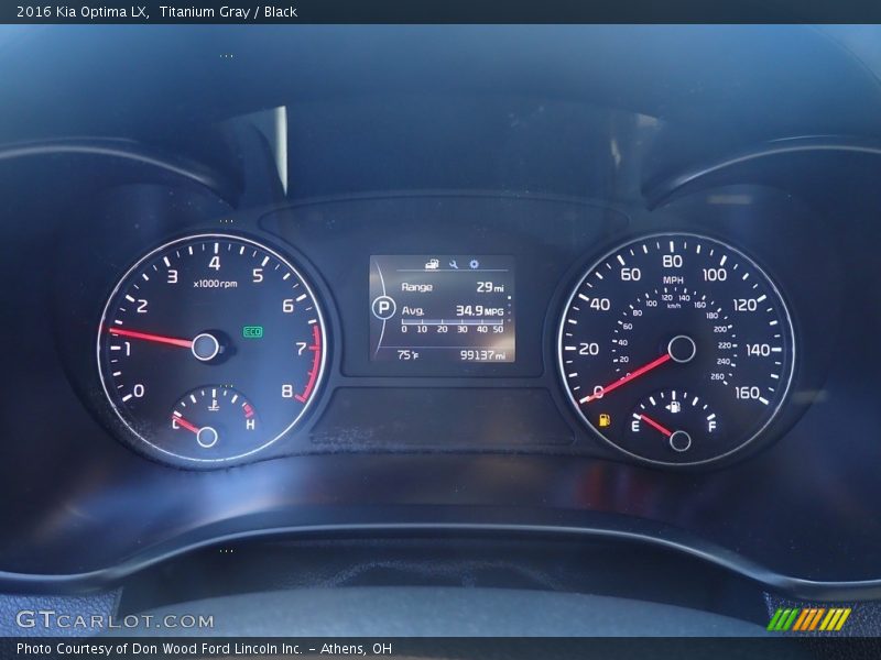 Titanium Gray / Black 2016 Kia Optima LX