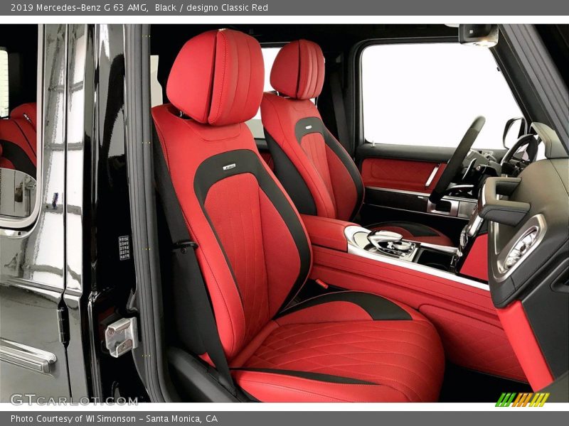 Black / designo Classic Red 2019 Mercedes-Benz G 63 AMG
