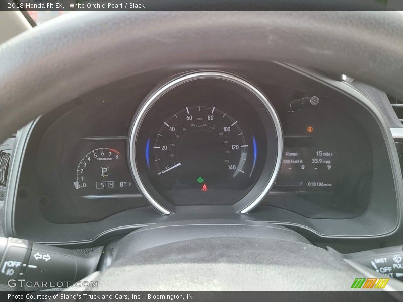 White Orchid Pearl / Black 2018 Honda Fit EX