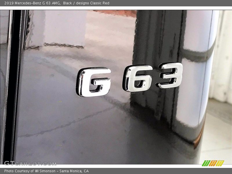 Black / designo Classic Red 2019 Mercedes-Benz G 63 AMG