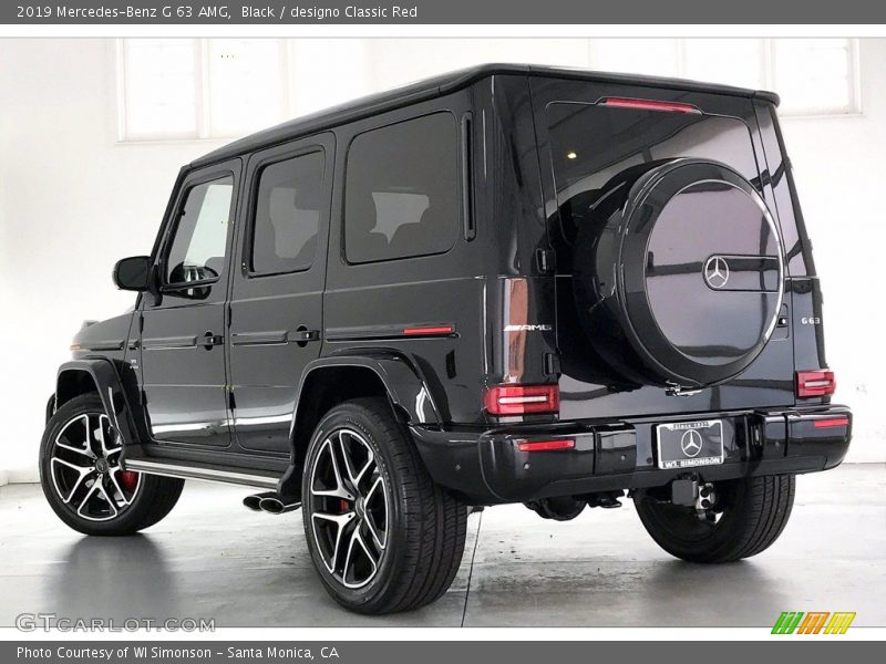 Black / designo Classic Red 2019 Mercedes-Benz G 63 AMG
