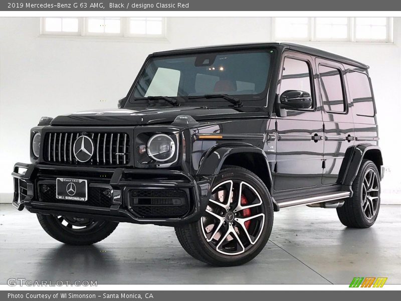 Black / designo Classic Red 2019 Mercedes-Benz G 63 AMG