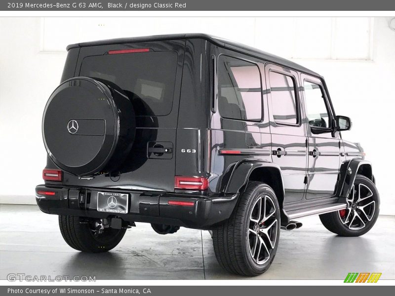 Black / designo Classic Red 2019 Mercedes-Benz G 63 AMG