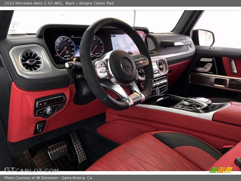 Black / designo Classic Red 2019 Mercedes-Benz G 63 AMG
