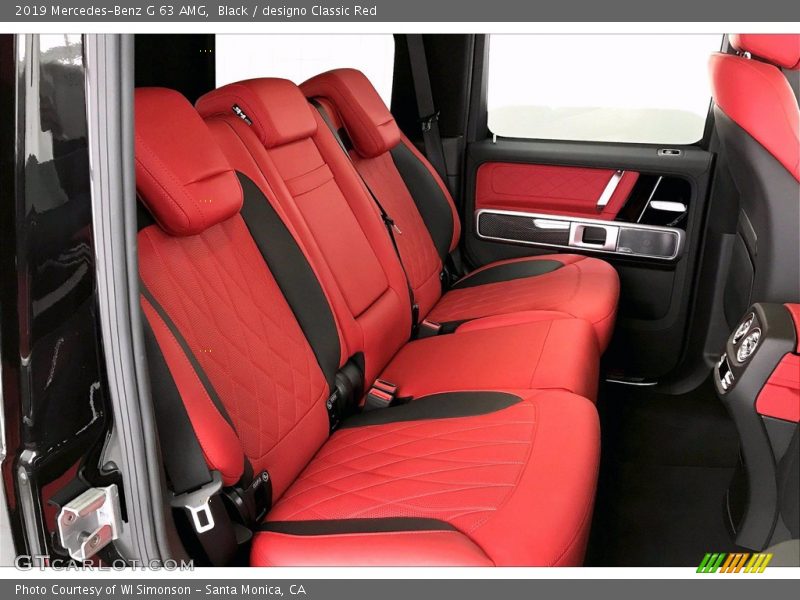 Black / designo Classic Red 2019 Mercedes-Benz G 63 AMG