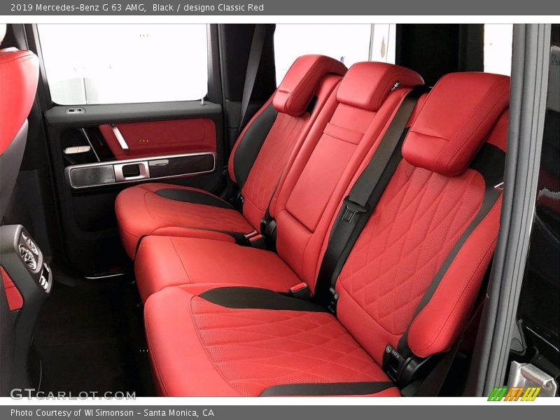 Black / designo Classic Red 2019 Mercedes-Benz G 63 AMG