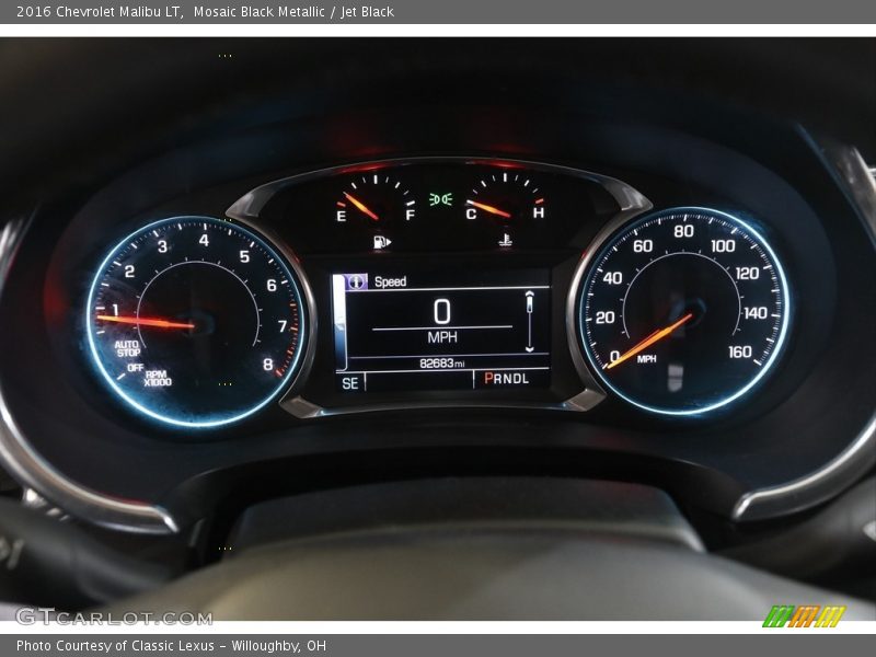 Mosaic Black Metallic / Jet Black 2016 Chevrolet Malibu LT
