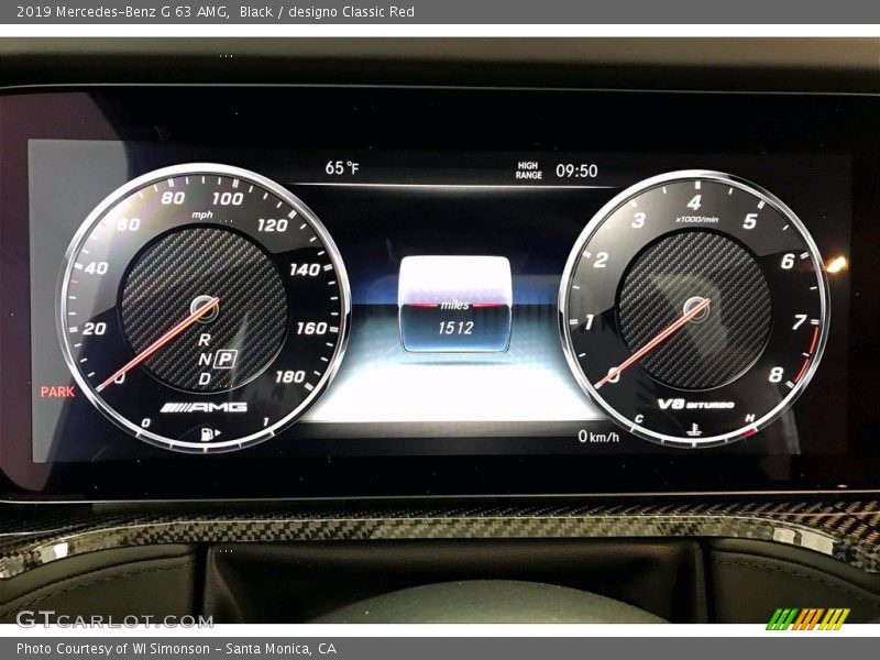 Black / designo Classic Red 2019 Mercedes-Benz G 63 AMG