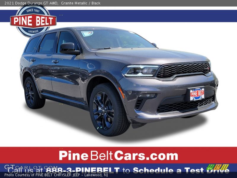 Granite Metallic / Black 2021 Dodge Durango GT AWD