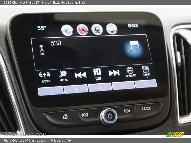 Mosaic Black Metallic / Jet Black 2016 Chevrolet Malibu LT