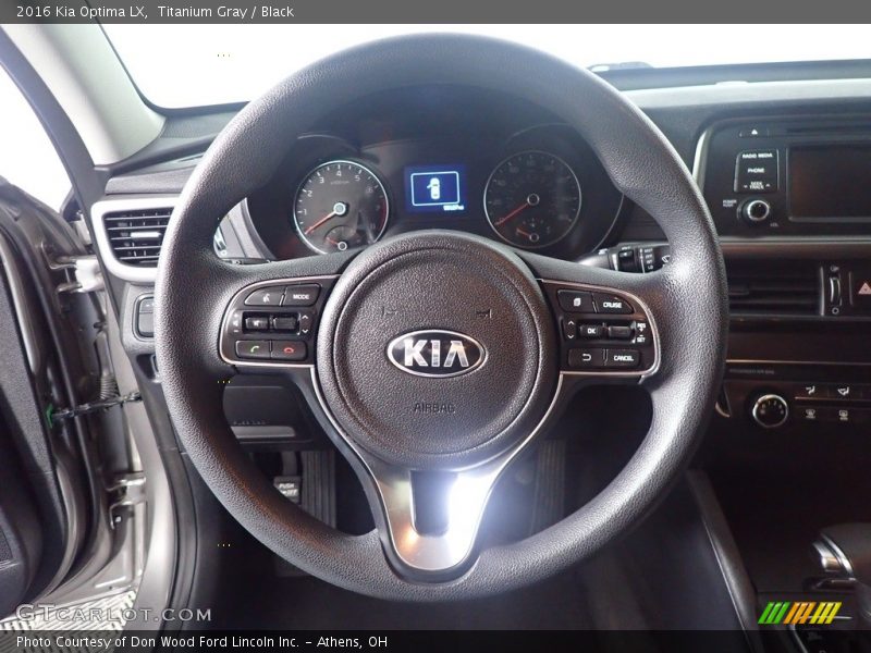 Titanium Gray / Black 2016 Kia Optima LX