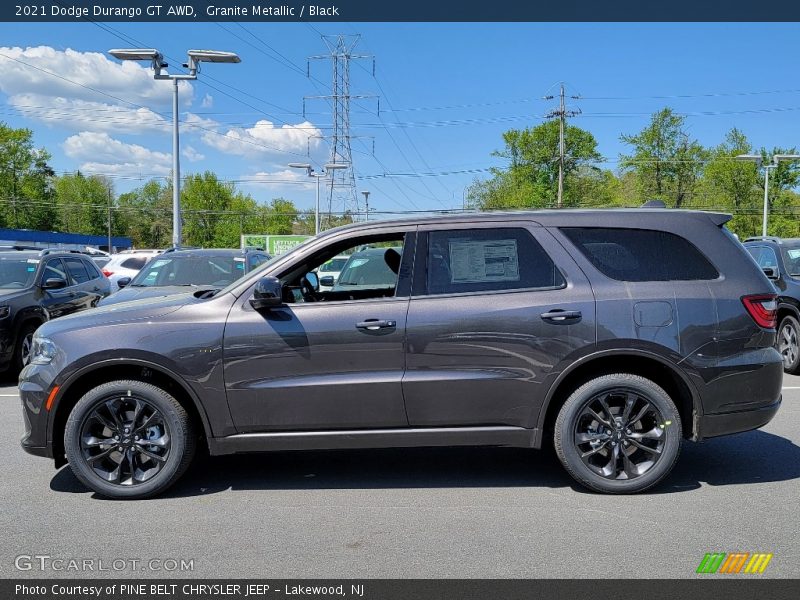 Granite Metallic / Black 2021 Dodge Durango GT AWD