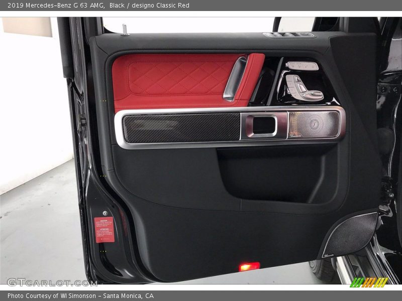 Black / designo Classic Red 2019 Mercedes-Benz G 63 AMG