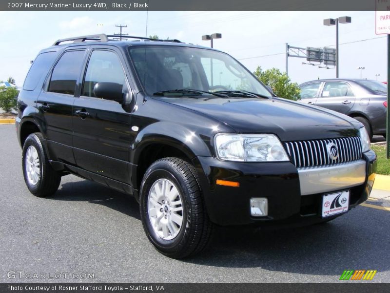 Black / Black 2007 Mercury Mariner Luxury 4WD