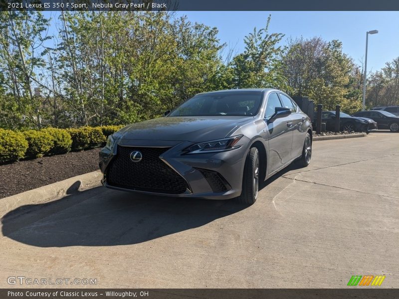 Nebula Gray Pearl / Black 2021 Lexus ES 350 F Sport