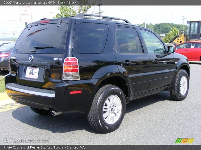 Black / Black 2007 Mercury Mariner Luxury 4WD
