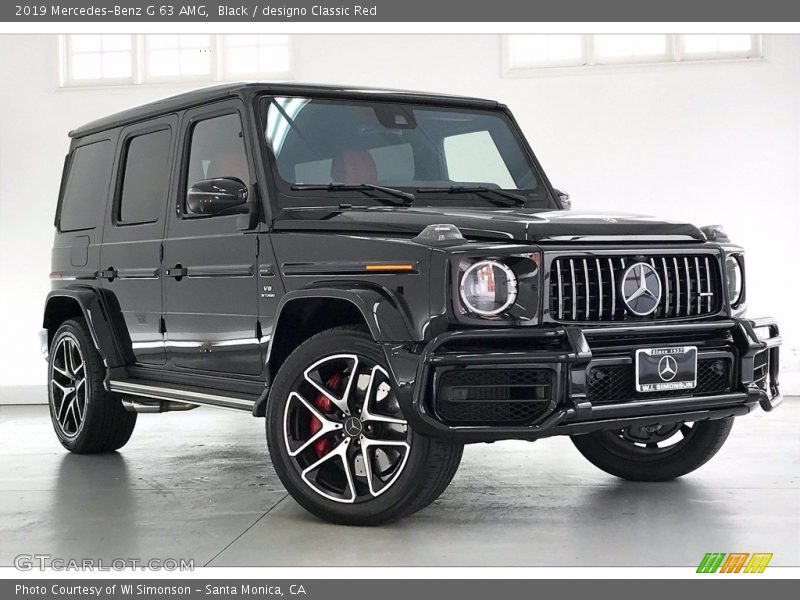 Black / designo Classic Red 2019 Mercedes-Benz G 63 AMG