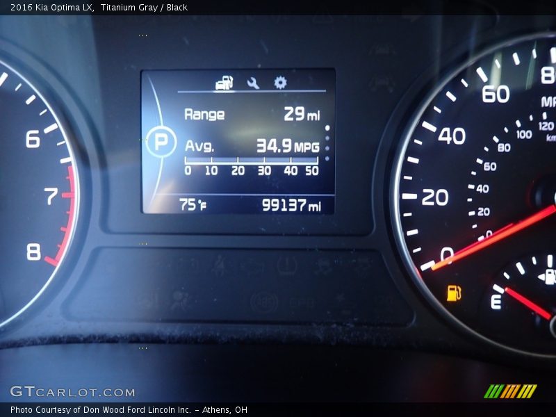 Titanium Gray / Black 2016 Kia Optima LX