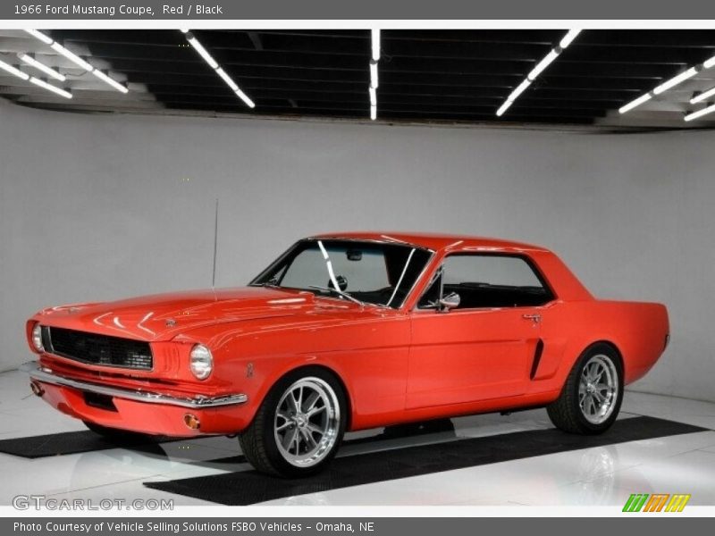 Red / Black 1966 Ford Mustang Coupe