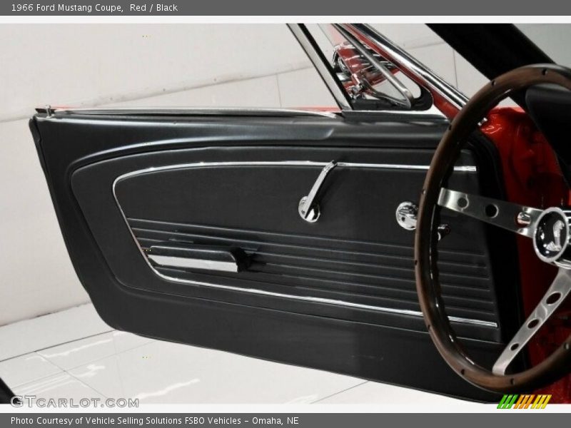 Red / Black 1966 Ford Mustang Coupe