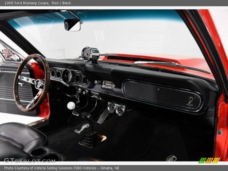 Red / Black 1966 Ford Mustang Coupe