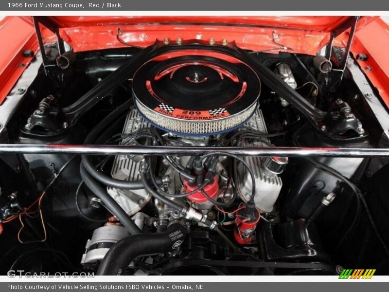 Red / Black 1966 Ford Mustang Coupe