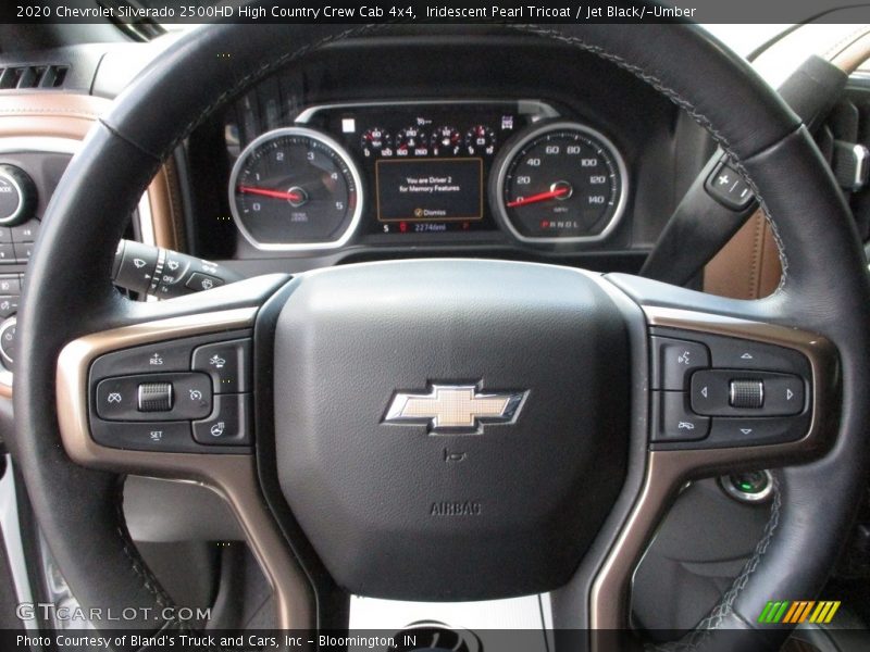 Iridescent Pearl Tricoat / Jet Black/­Umber 2020 Chevrolet Silverado 2500HD High Country Crew Cab 4x4