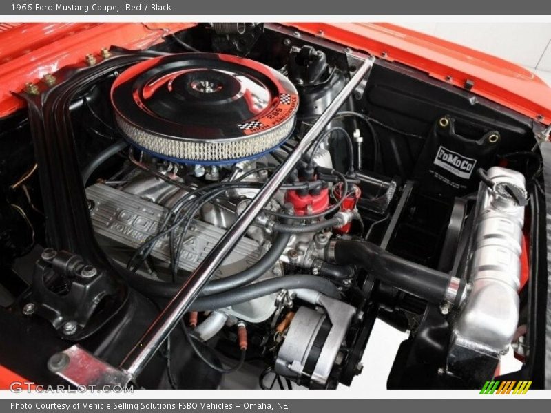 Red / Black 1966 Ford Mustang Coupe